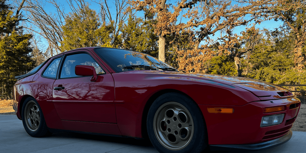 picture of a red 944 Porsche Turbo