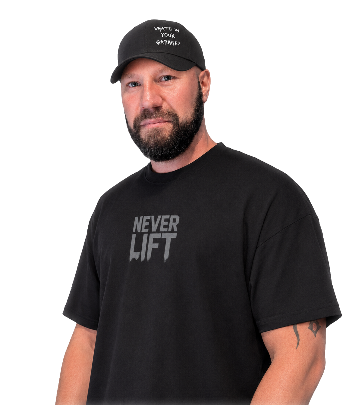 Engsta Rides member in a Never Lift tee